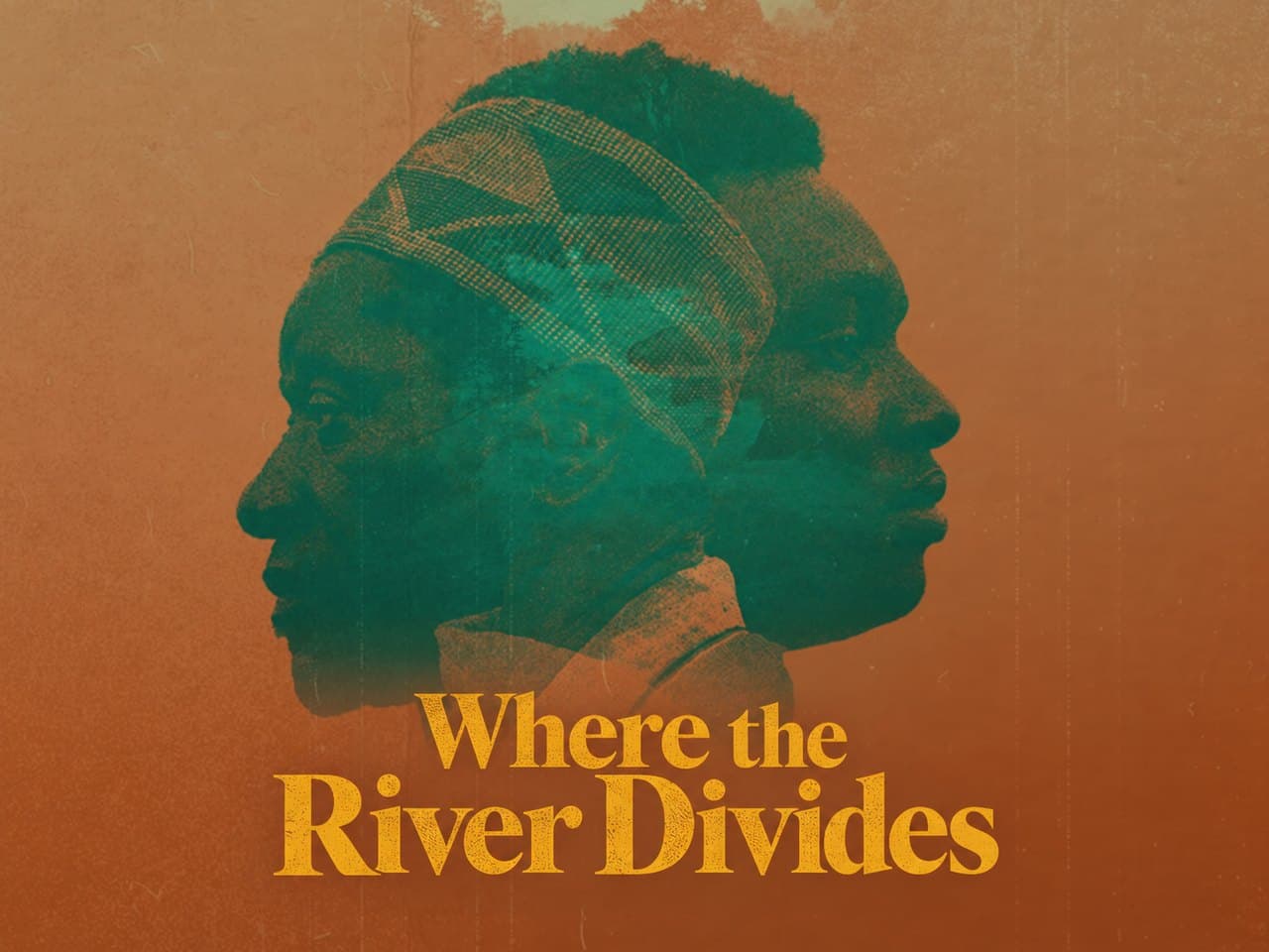 Key art for the film: two faces in profile, overlaid, above the title